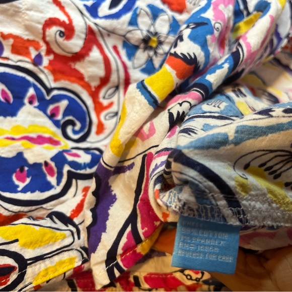 J. McLaughlin Lois Multicolor Paisley Floral Bird Print Women COTTON Shirt   S - Picture 10 of 10